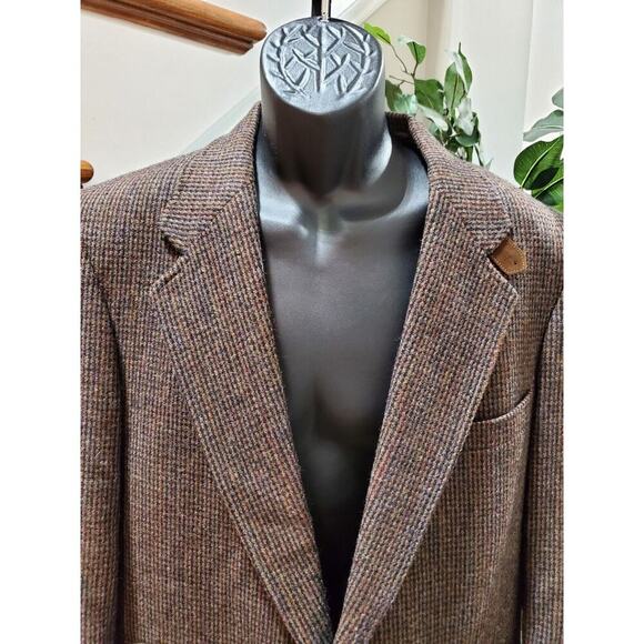 Arnold Palmer Men Brown Wool Single Breasted Long Sleeve Two Buttons Coat 42L - Picture 2 of 12